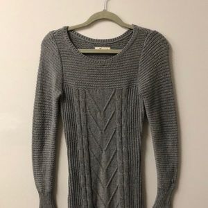 Hollister grey long sleeve dress